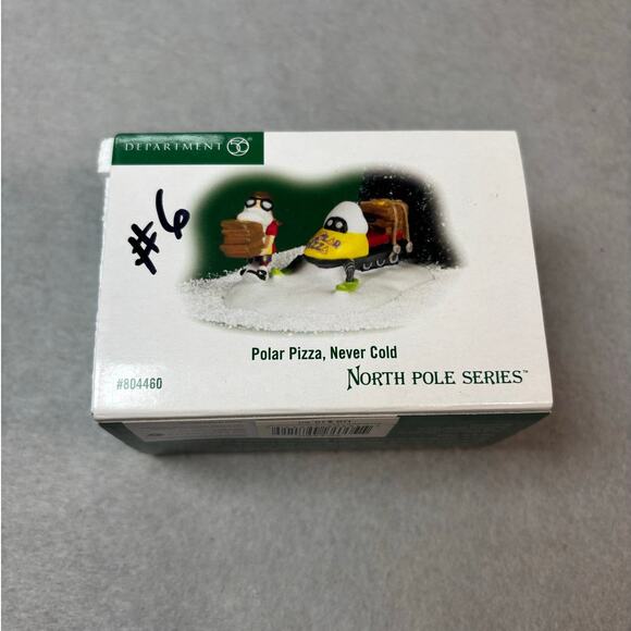 Department 56 North Pole Village Polar Pizza, Never Cold Retired 804460 EUC - Picture 2 of 7